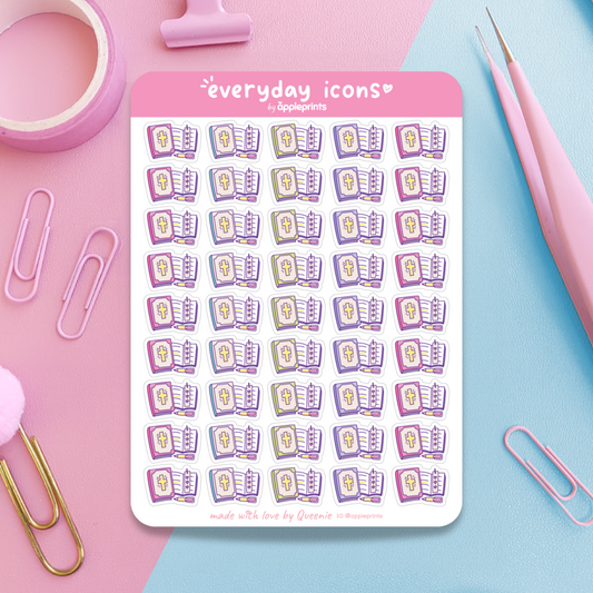 Bible Study Session Planner Icon Stickers