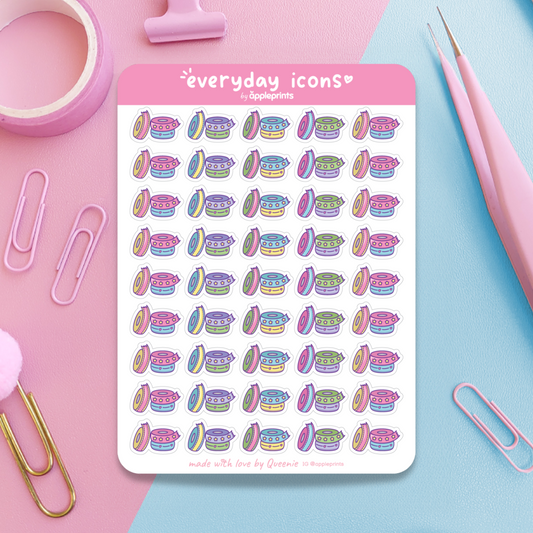 Washi Tape Planner Icon Stickers