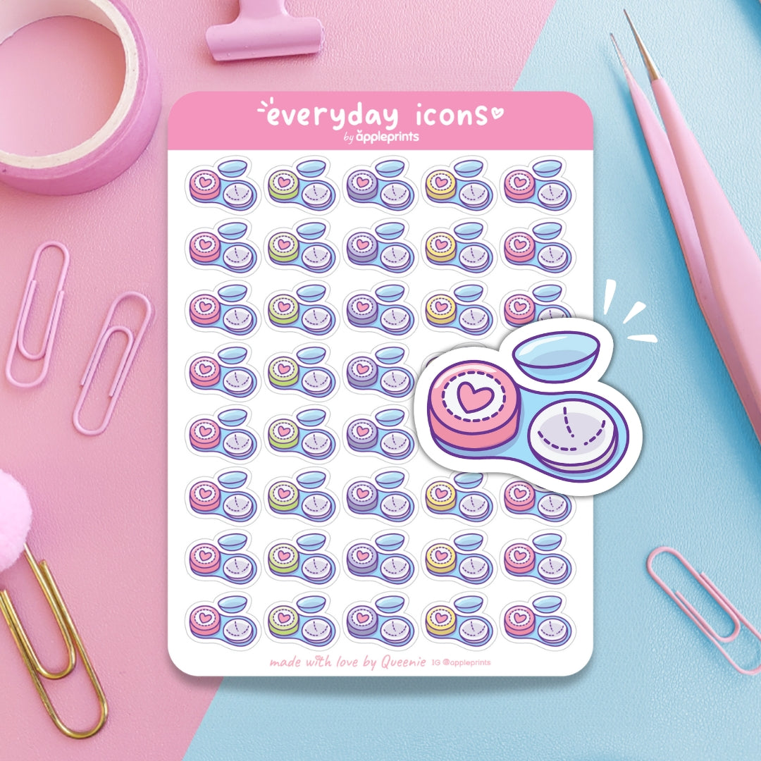 Contact Lens Planner Icon Stickers