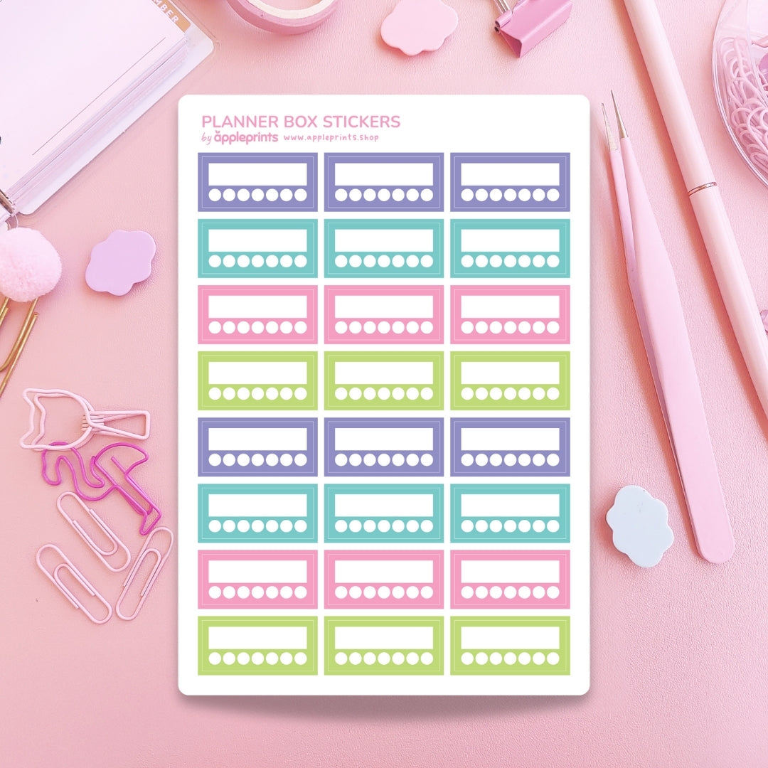 Habit Tracker Functional Planner Stickers – Write & Check Off Box