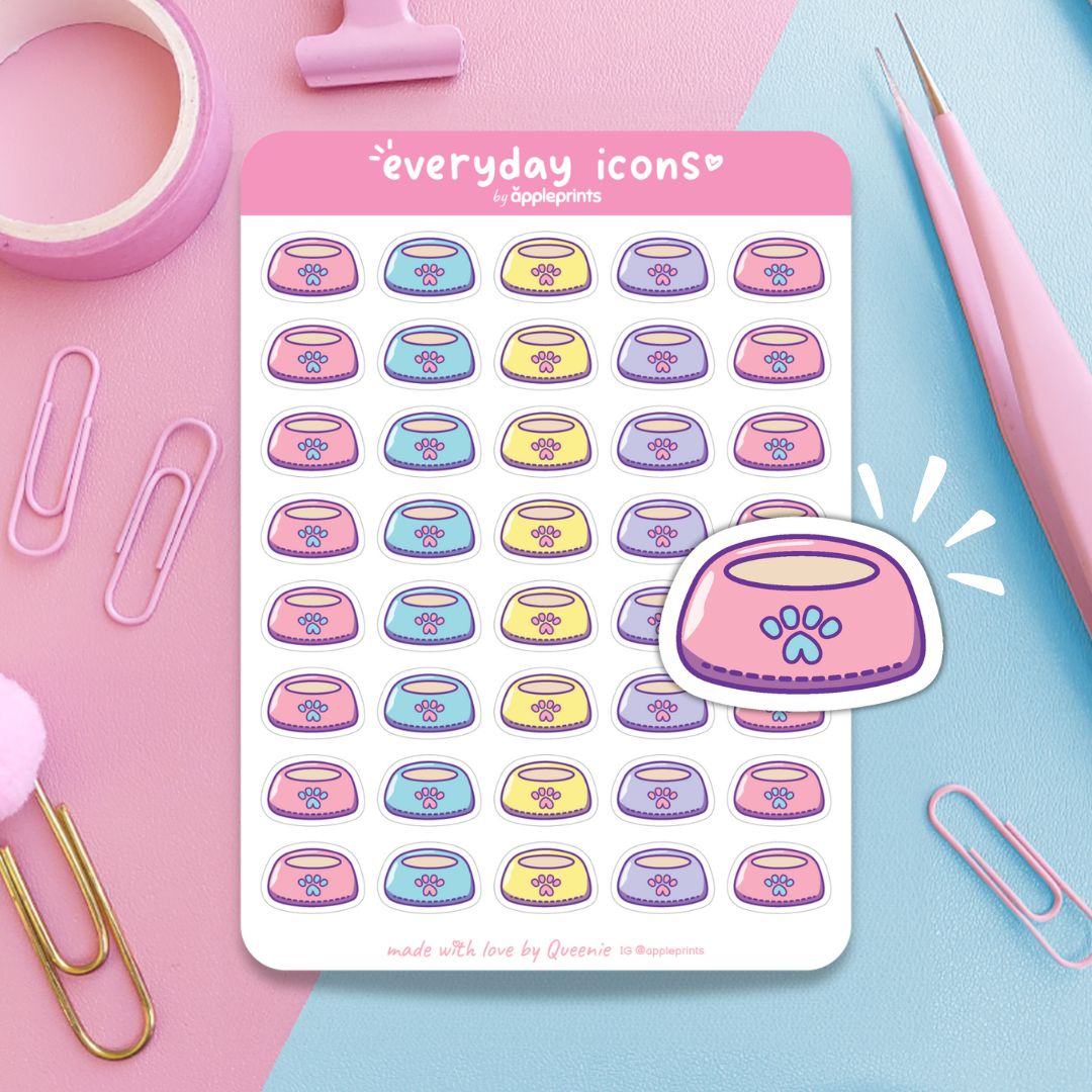 Feed Pet Planner Icon Stickers