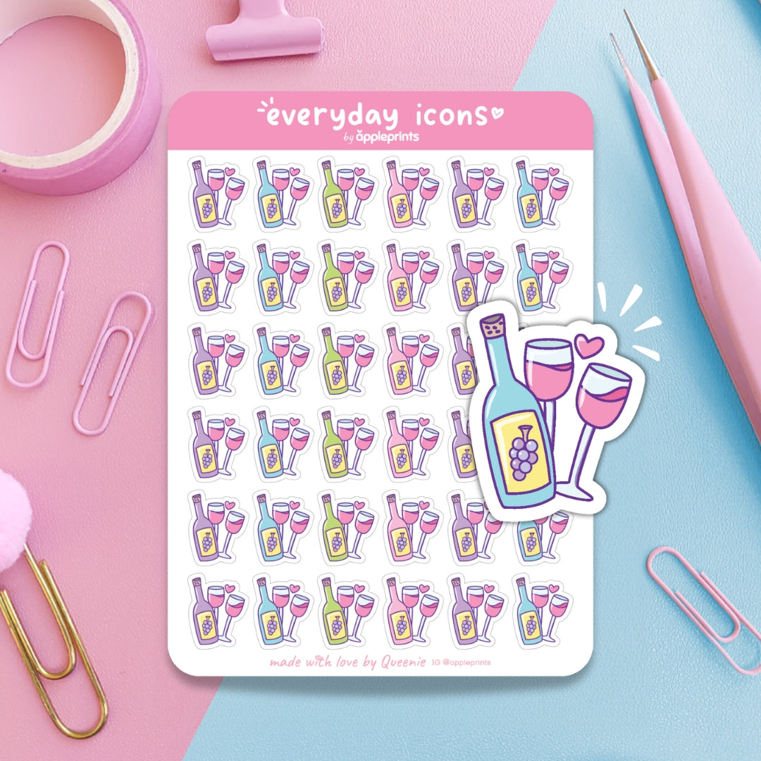 Date Night Planner Icon Stickers