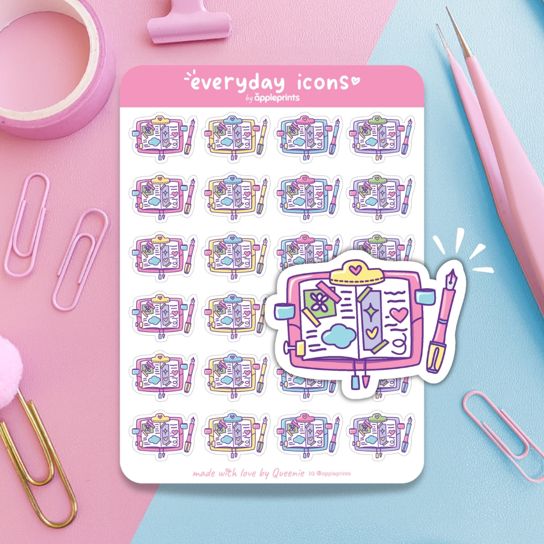 Journal Session Planner Icon Stickers