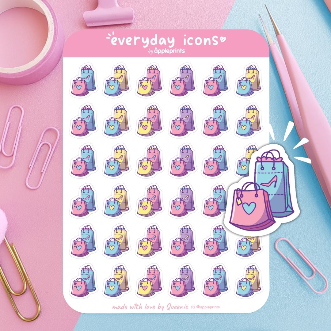 Shopping Planner Icon Stickers