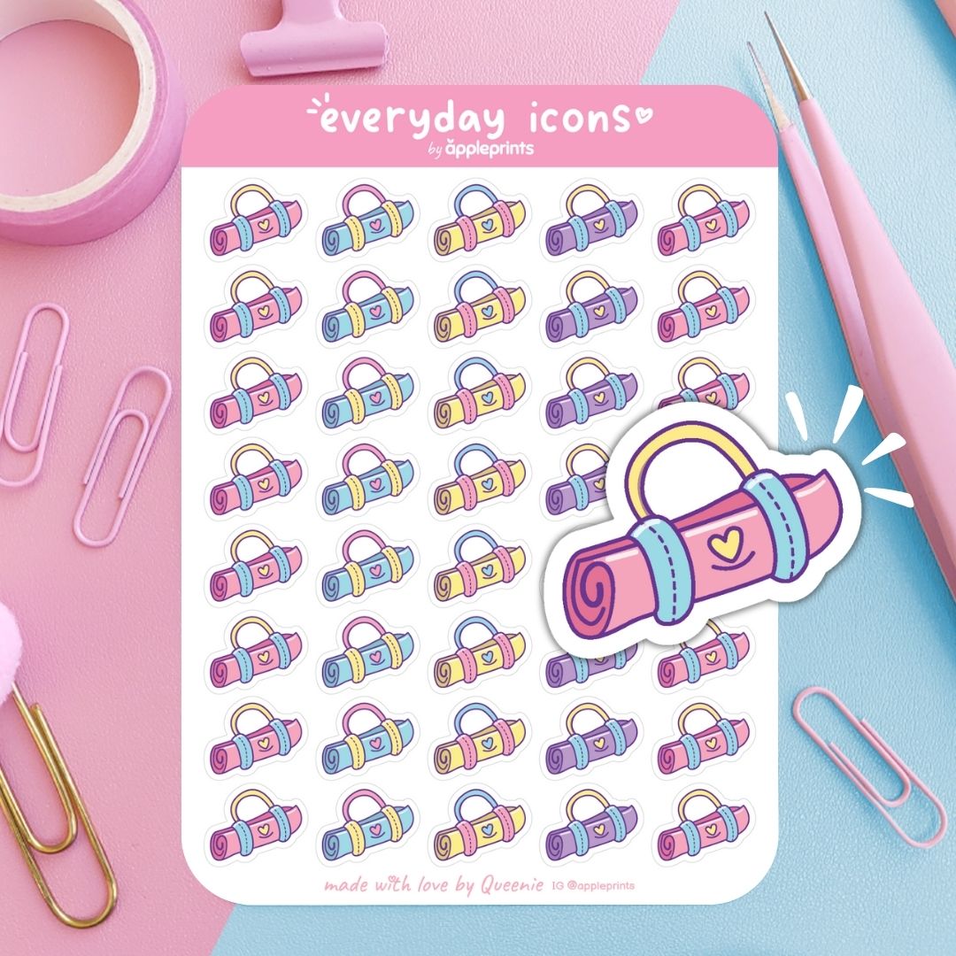Yoga Planner Icon Stickers