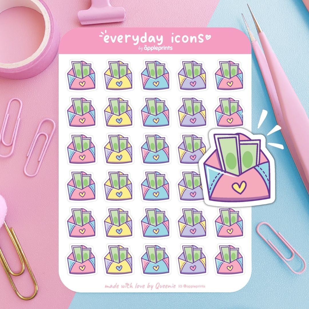Pay Day Planner Icon Stickers