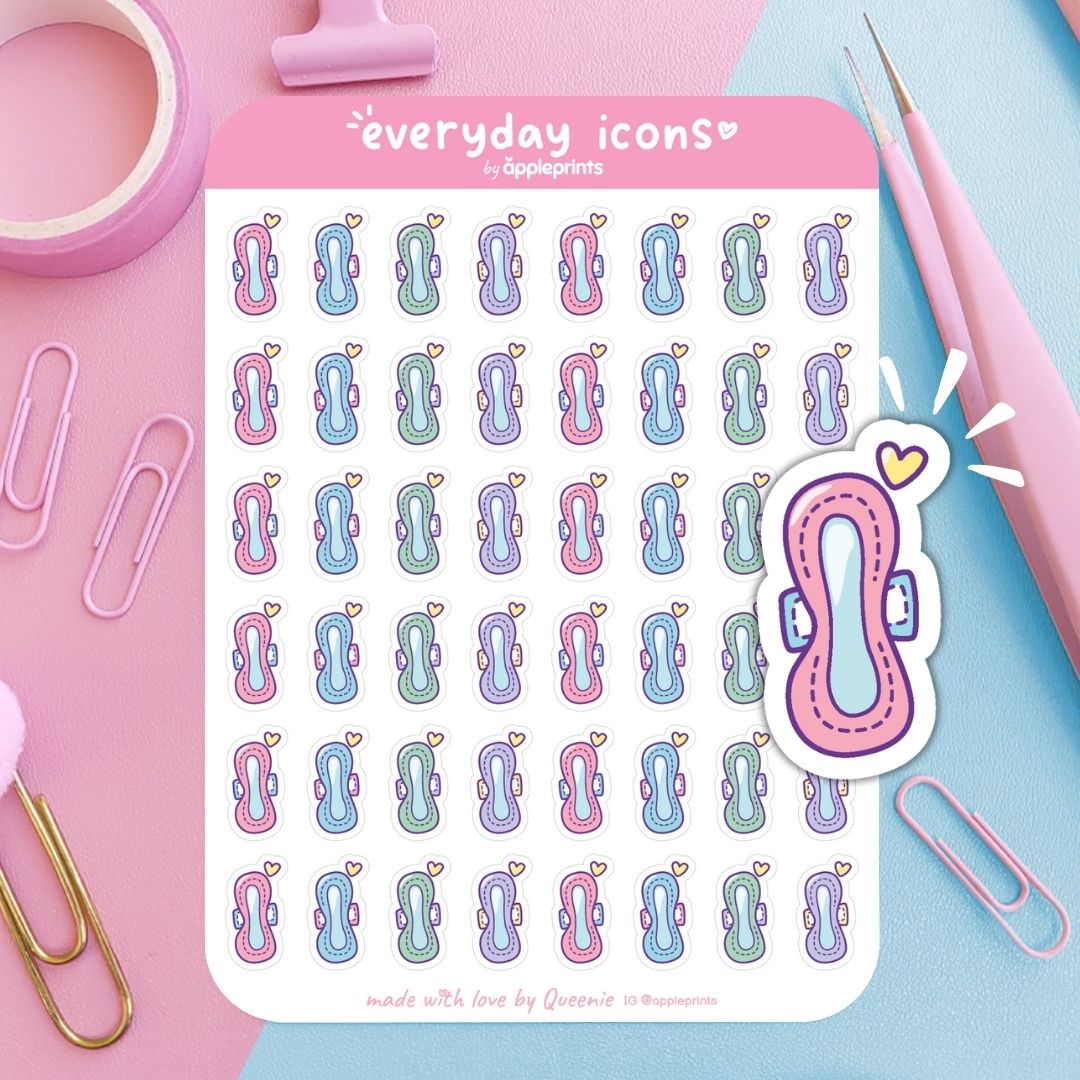 Period Reminder Planner Icon Stickers
