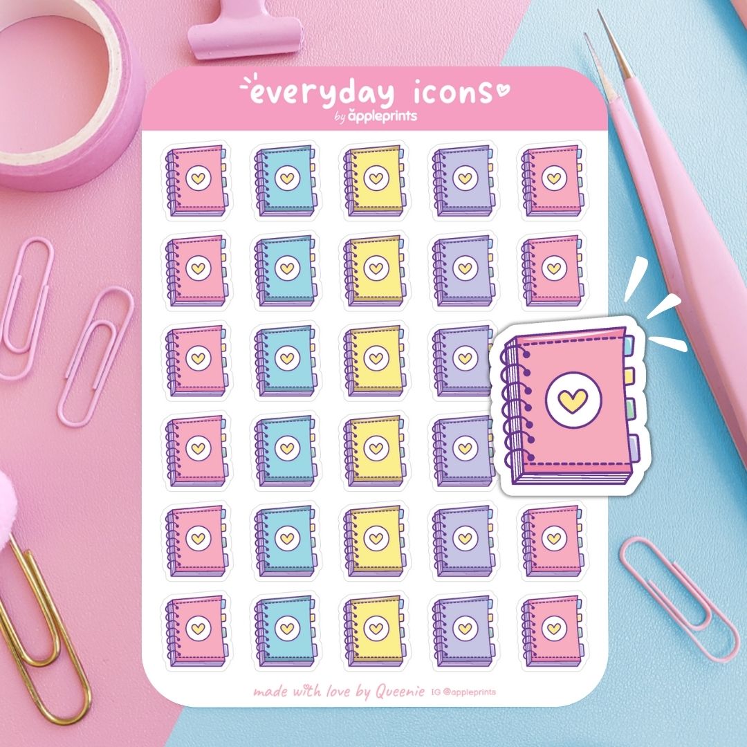 Coiled Planner Planner Icon Stickers
