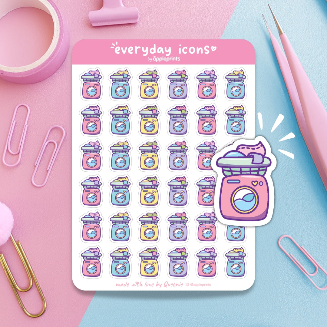 Do Laundry Planner Sticker Icons