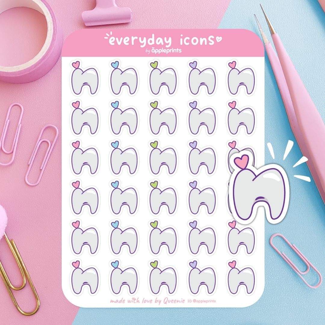 Dentist Appointment Planner Icon Stickers