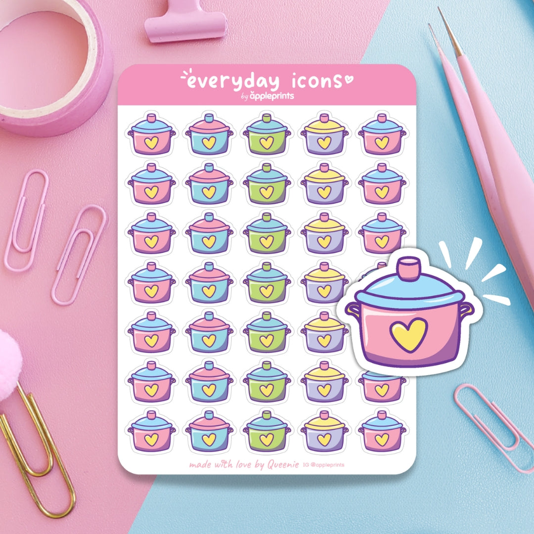 Cook Meal Planner Icon Stickers