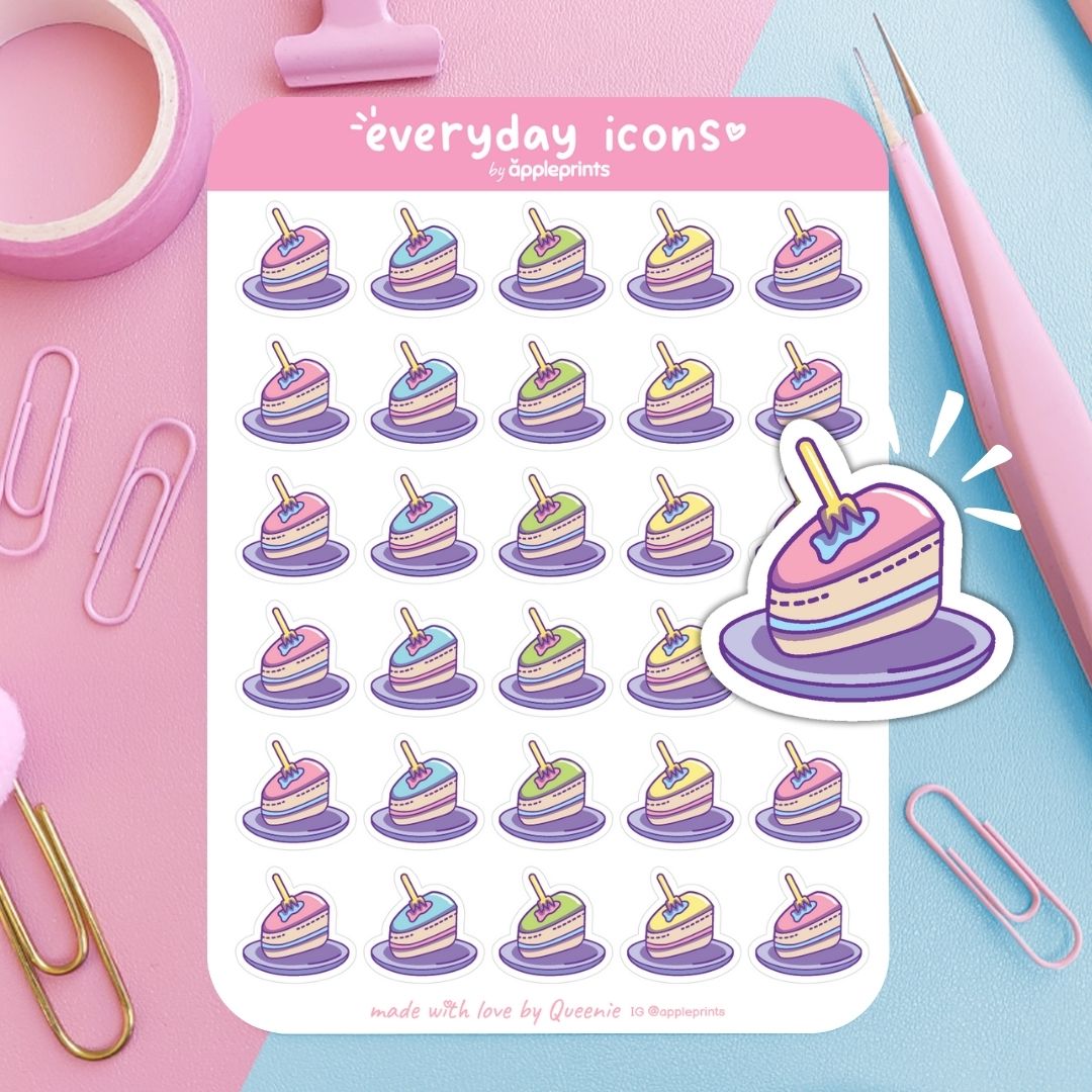 Cake Dessert Planner Icon Stickers