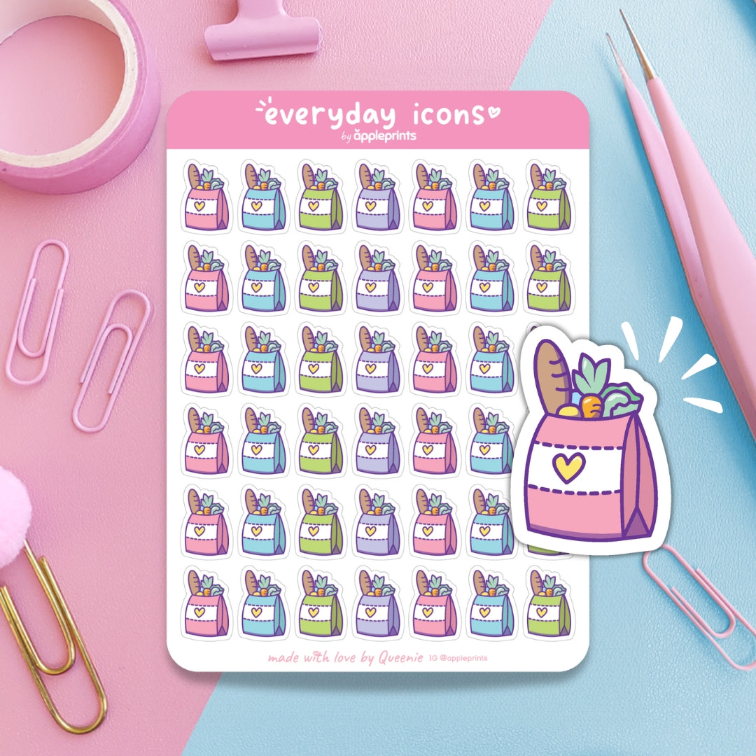 Buy Groceries Planner Icon Stickers