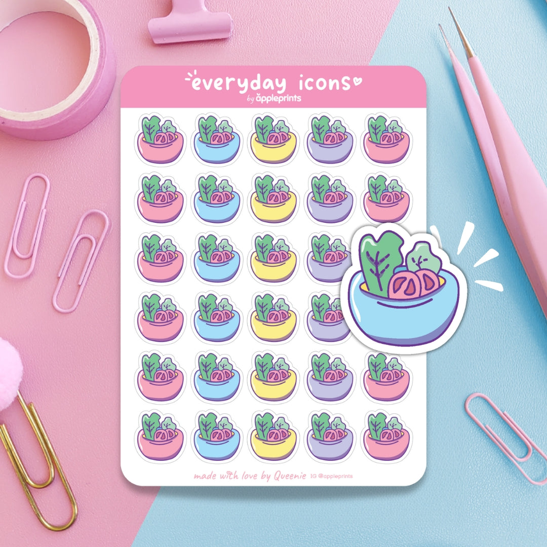 Salad Planner Icon Stickers
