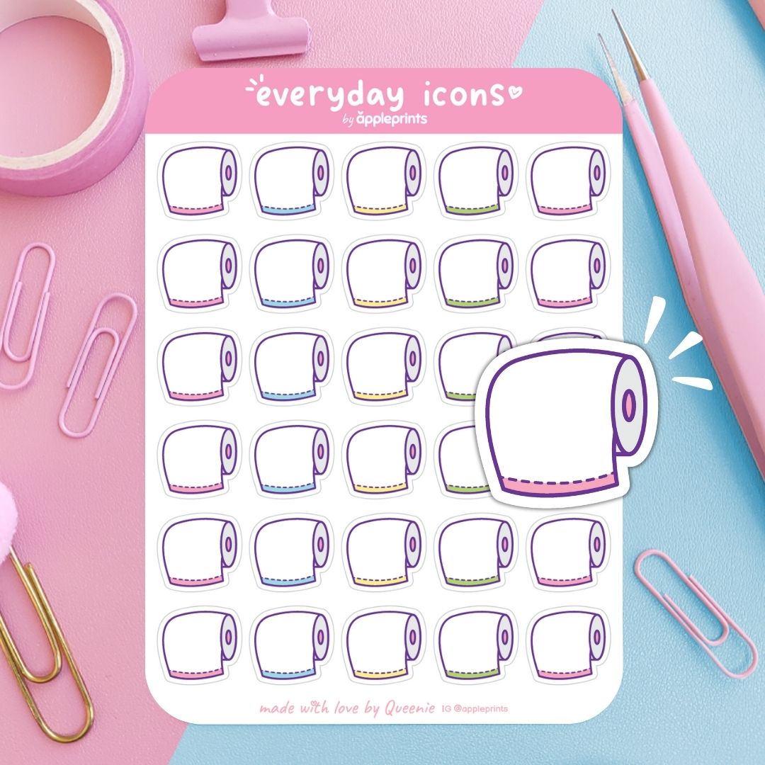 Buy Toilet Paper Planner Icon Stickers