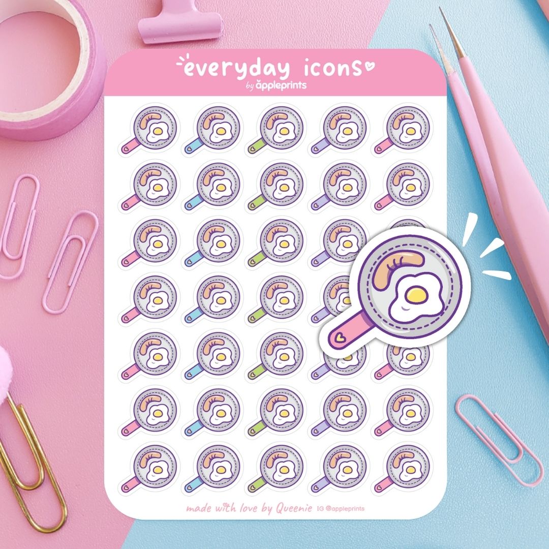 Make Breakfast Planner Icon Stickers