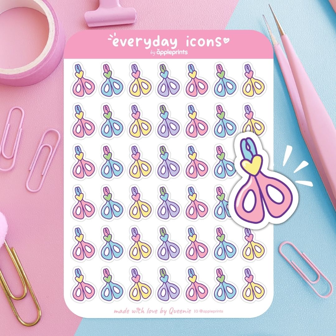 Pet Nail Clipper Planner Icon Stickers