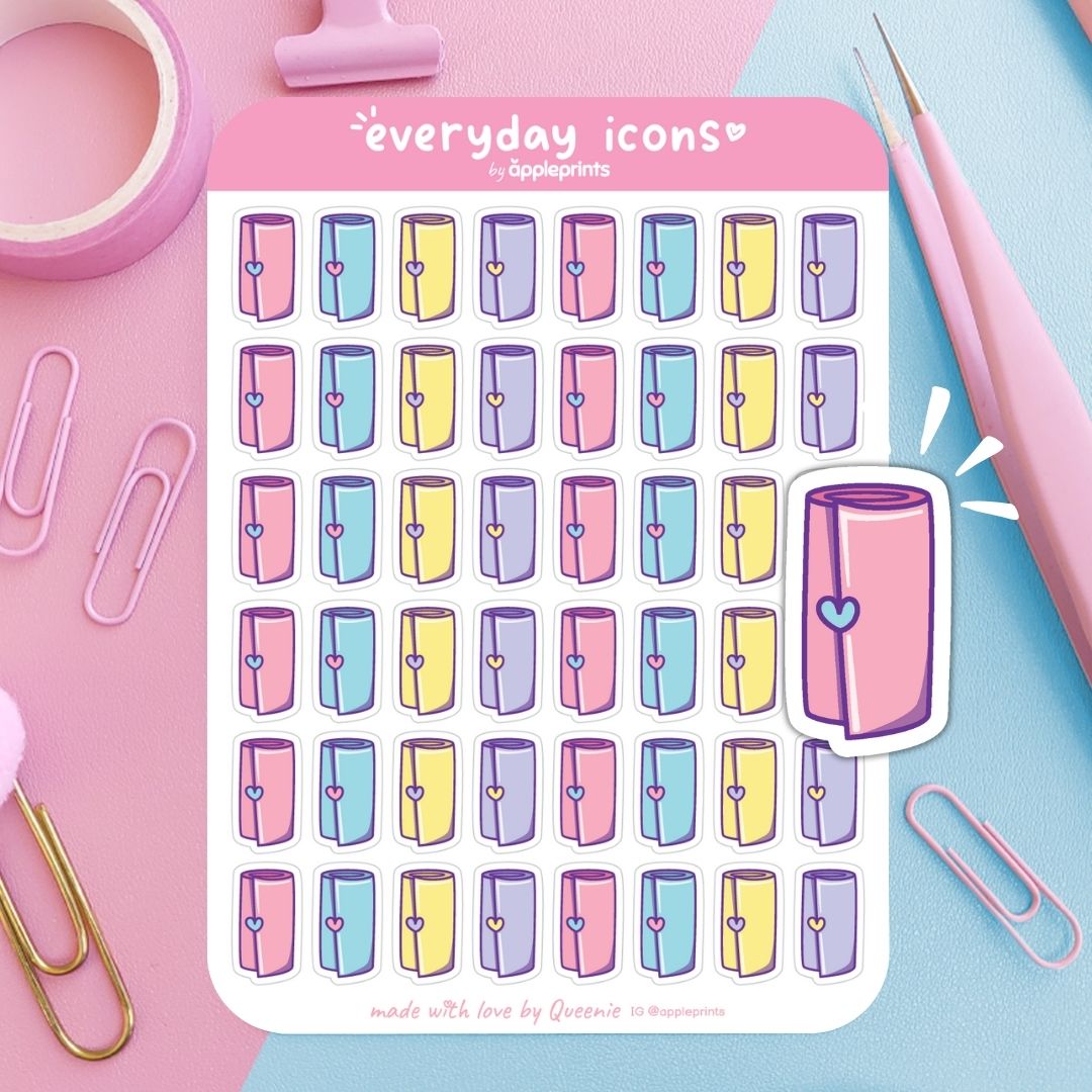 Pet Poo Bag Planner Icon Stickers