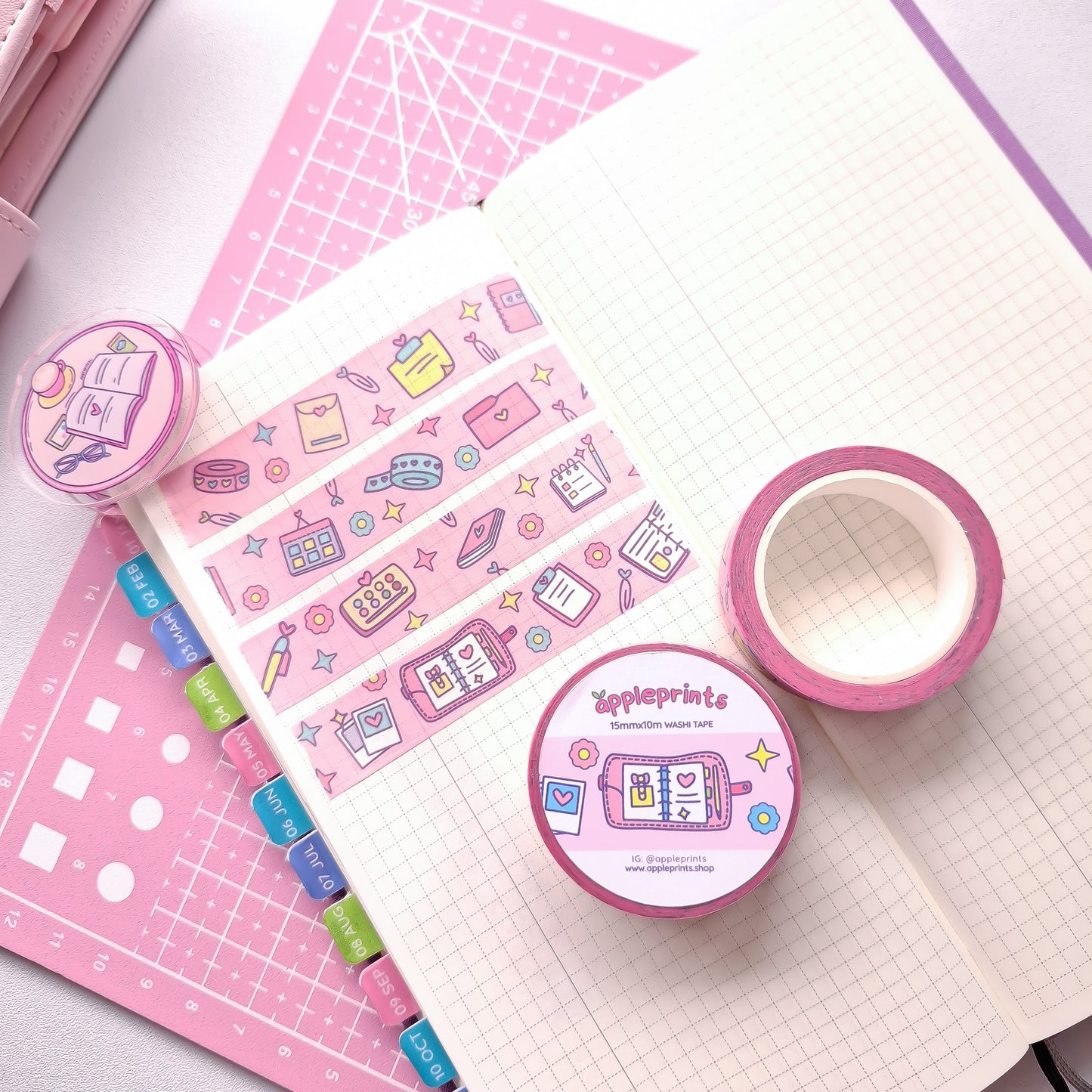 Planner Girl Essentials β Decorative Washi Tape for Journals & Planners