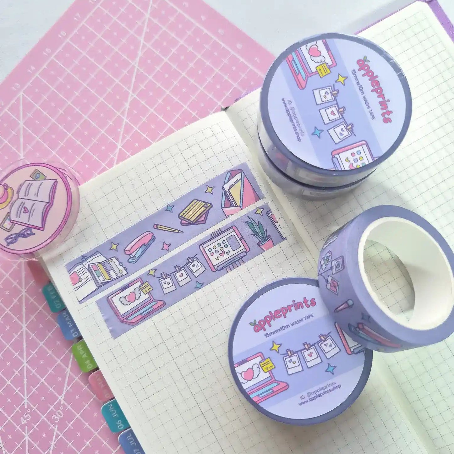 Desk Essentials - Decorative Washi Tape for Journals & Planners