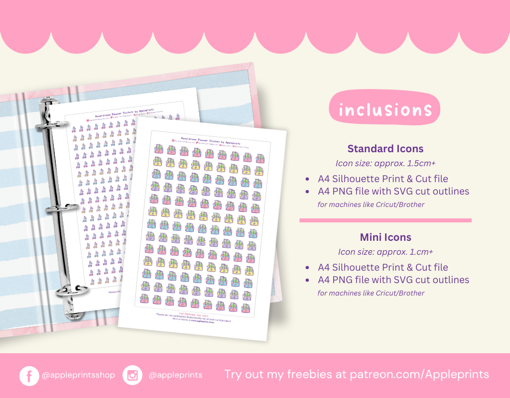 Pay Day Reminder Icon - A4 Printable Planner Stickers