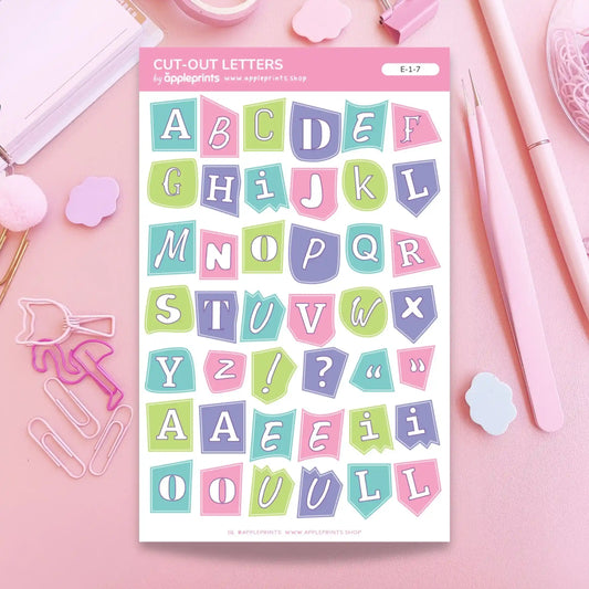 Cut Out Letters | Decorative Planner Stickers