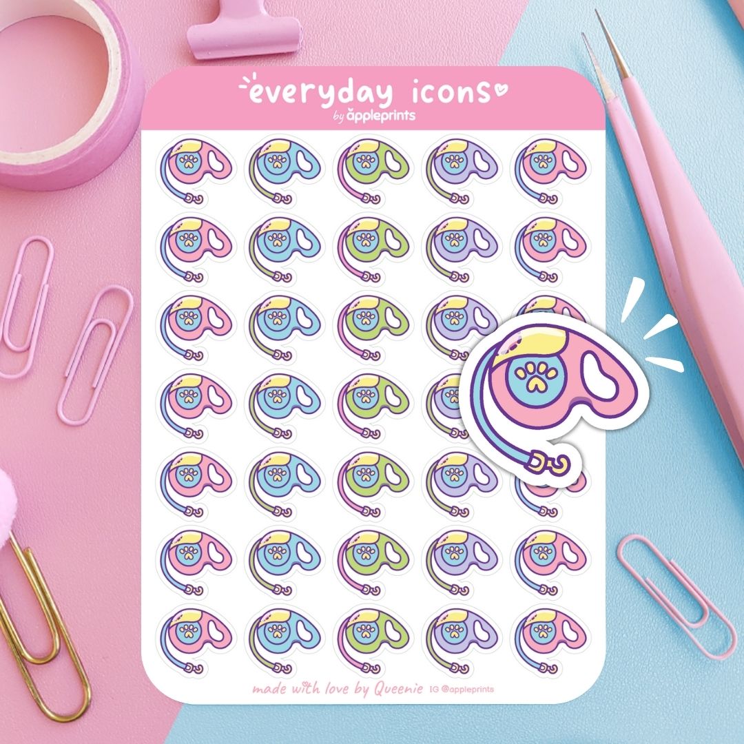 Walk Pet Planner Icon Stickers