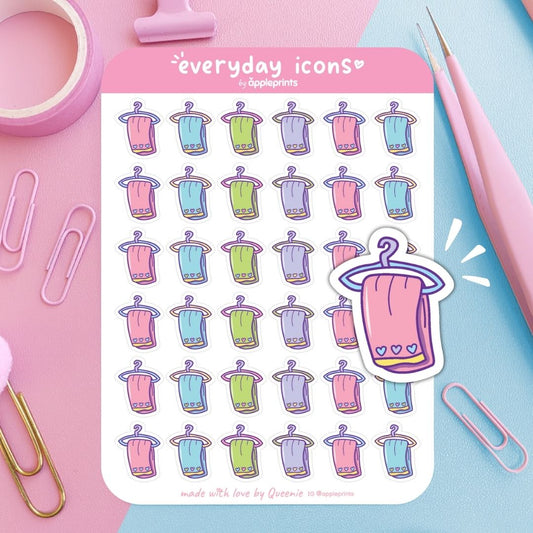Hang Clothes Planner Icon Stickers