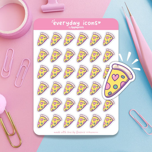 Pizza Slice Planner Icon Stickers