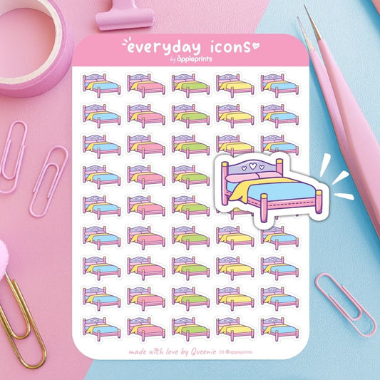 Make Bed Planner Icon Stickers