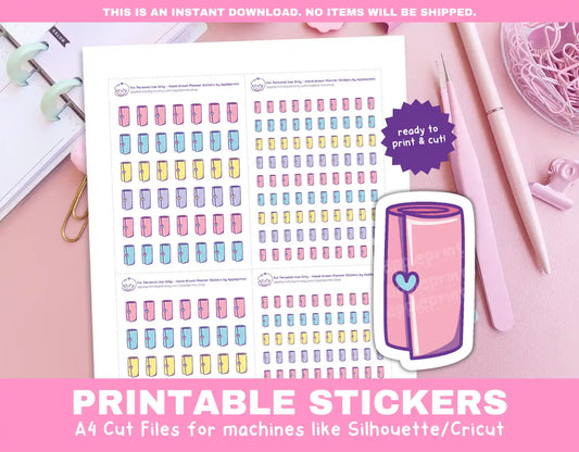 Pet Poo Bag Planner Icons Functional Stickers for Cricut & Silhouette Print and Cut